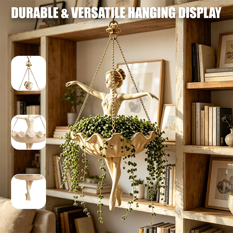 Spider Plant Hanging - Ballett-Tänzerin Hängender Blumentopf Ballerina Pflanzenhalter mit