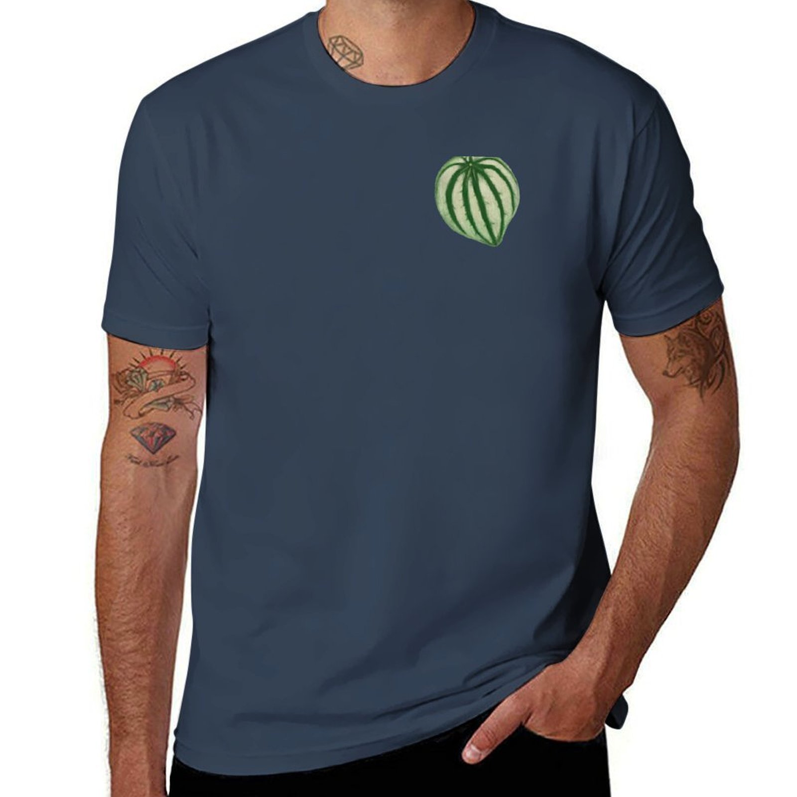 Peperomia Watermelon - Peperomia Watermelon T-Shirt T-Shirt mit minimalistischem