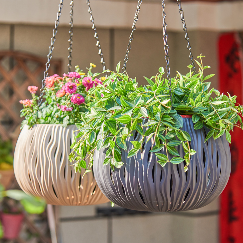 Spider Plant Hanging - Hängetopf, personalisierte Form aus Kunststoff, Hängekorb