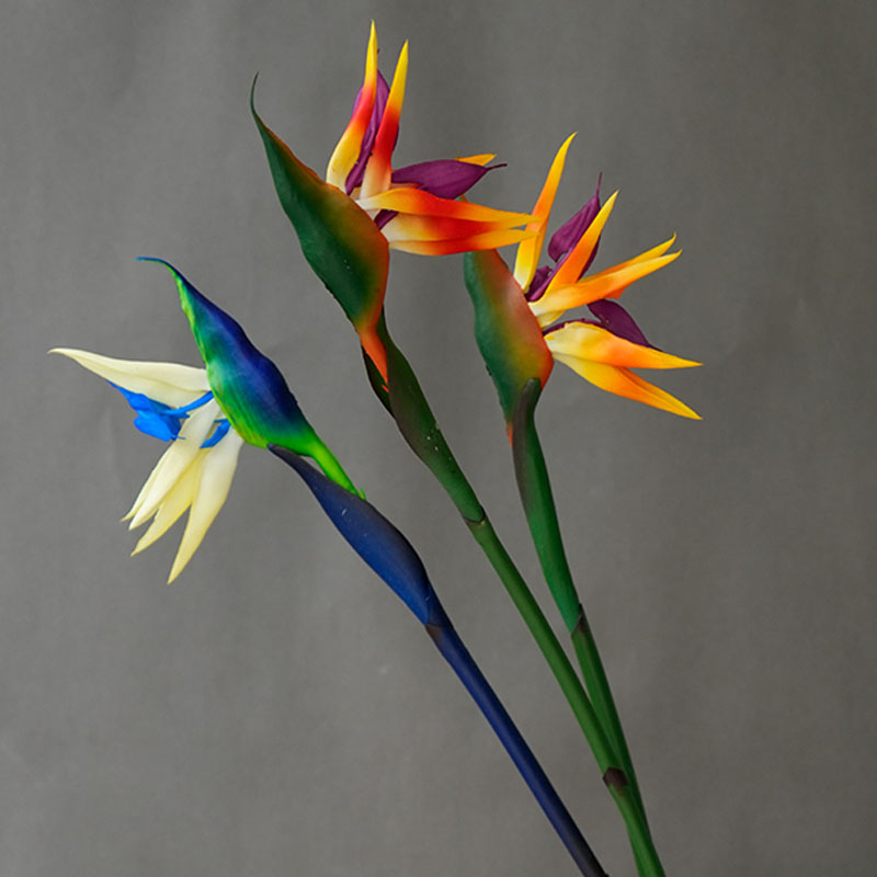 Bird Paradise Strelitzia - 1 Stück Künstliche Paradiesvogelblumen, Künstliche Strelitzia,