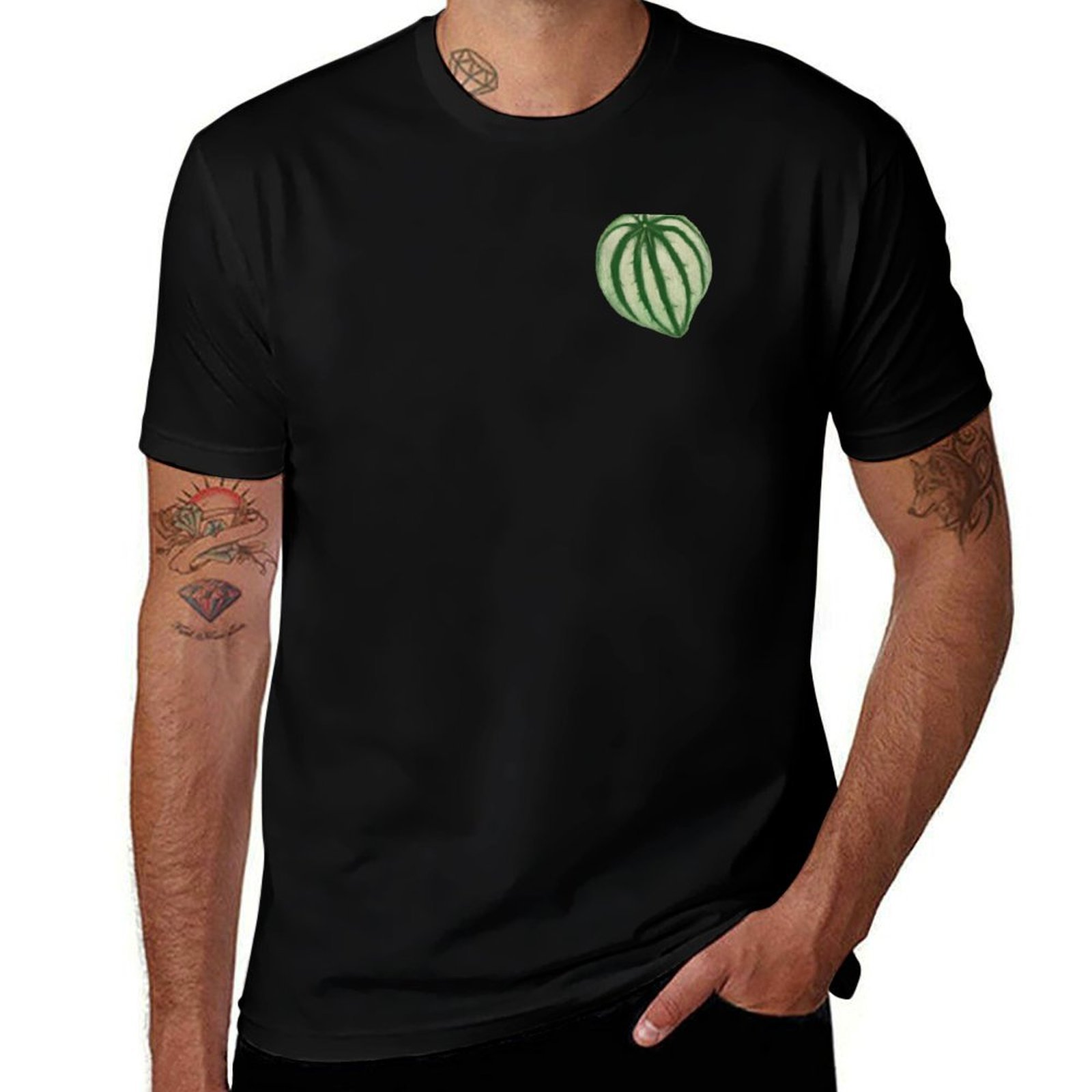 Peperomia Watermelon - Wassermelonen-Peperomia-T-Shirt, lässiges, alltägliches Grafik-T-Shirt