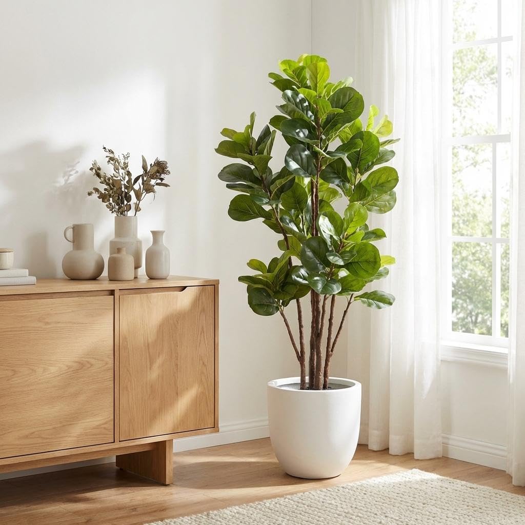 Künstlicher Geigenblatt-Feigen – Ficus Lyrata Tree Bewertung und Preis