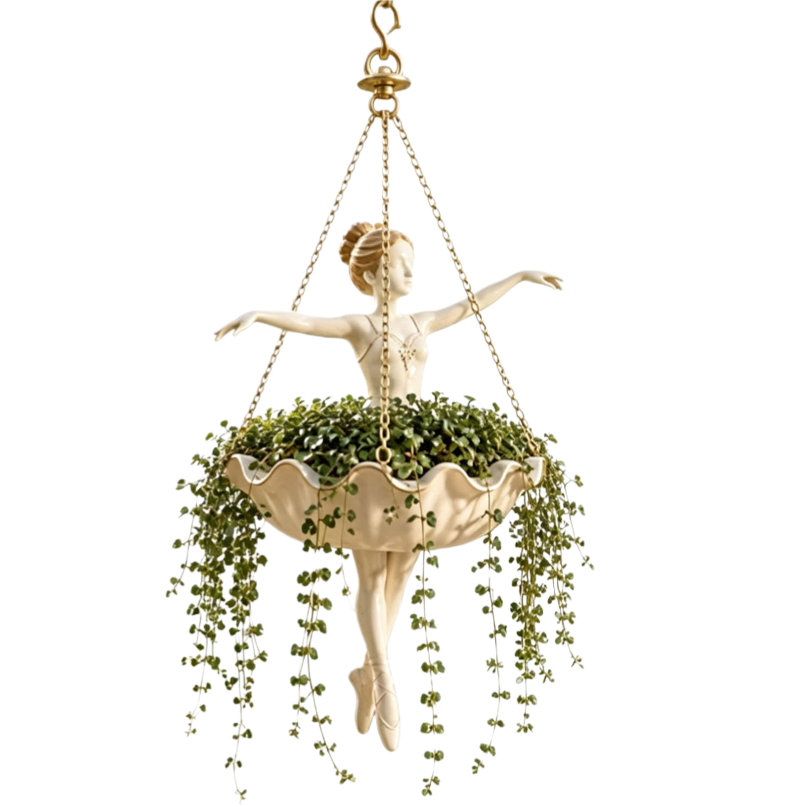Ballett-Tänzerin Harz-Blumenha – Spider Plant Hanging Bewertung und Preis